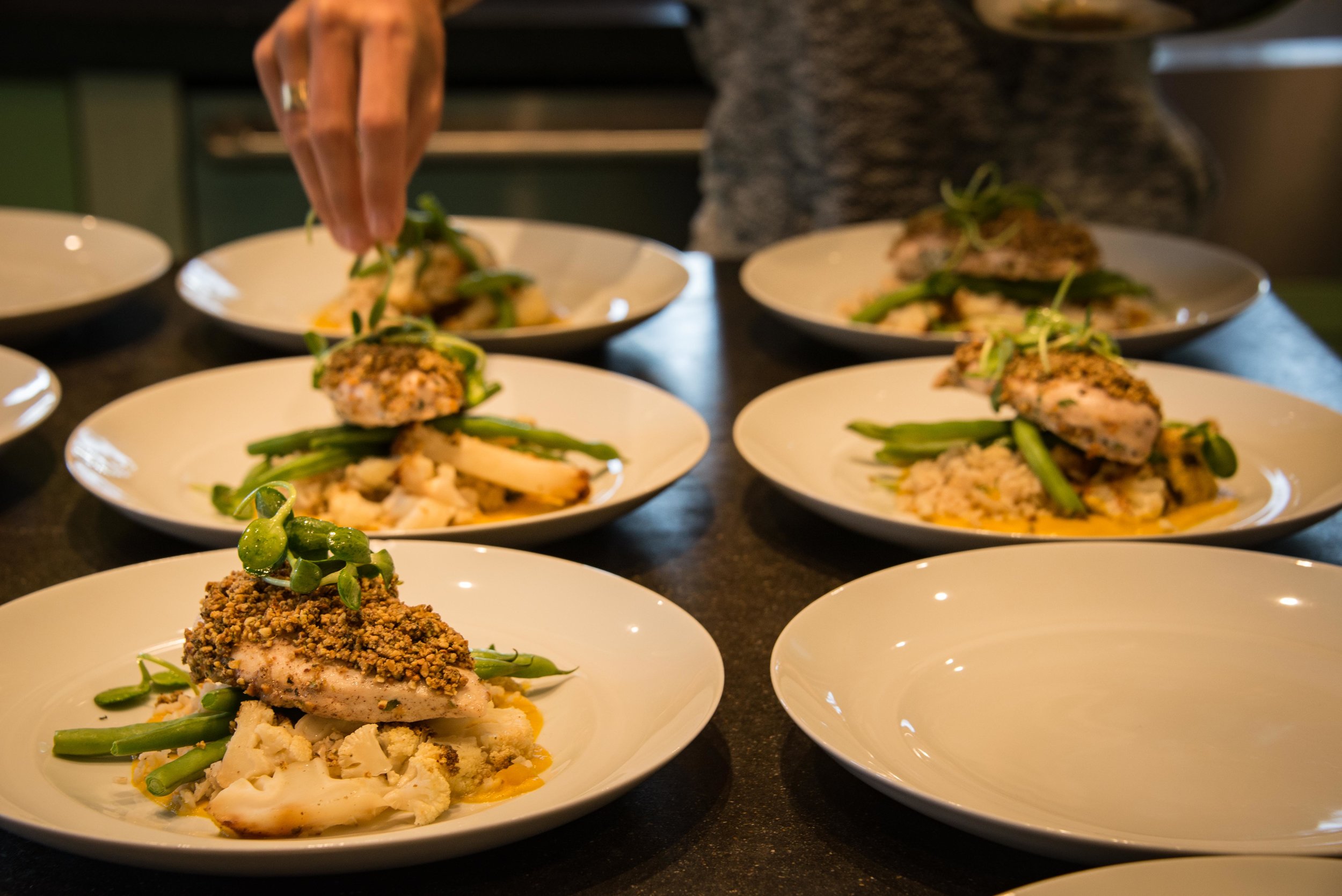 In house chefs make sure your stomachs are full and happy.