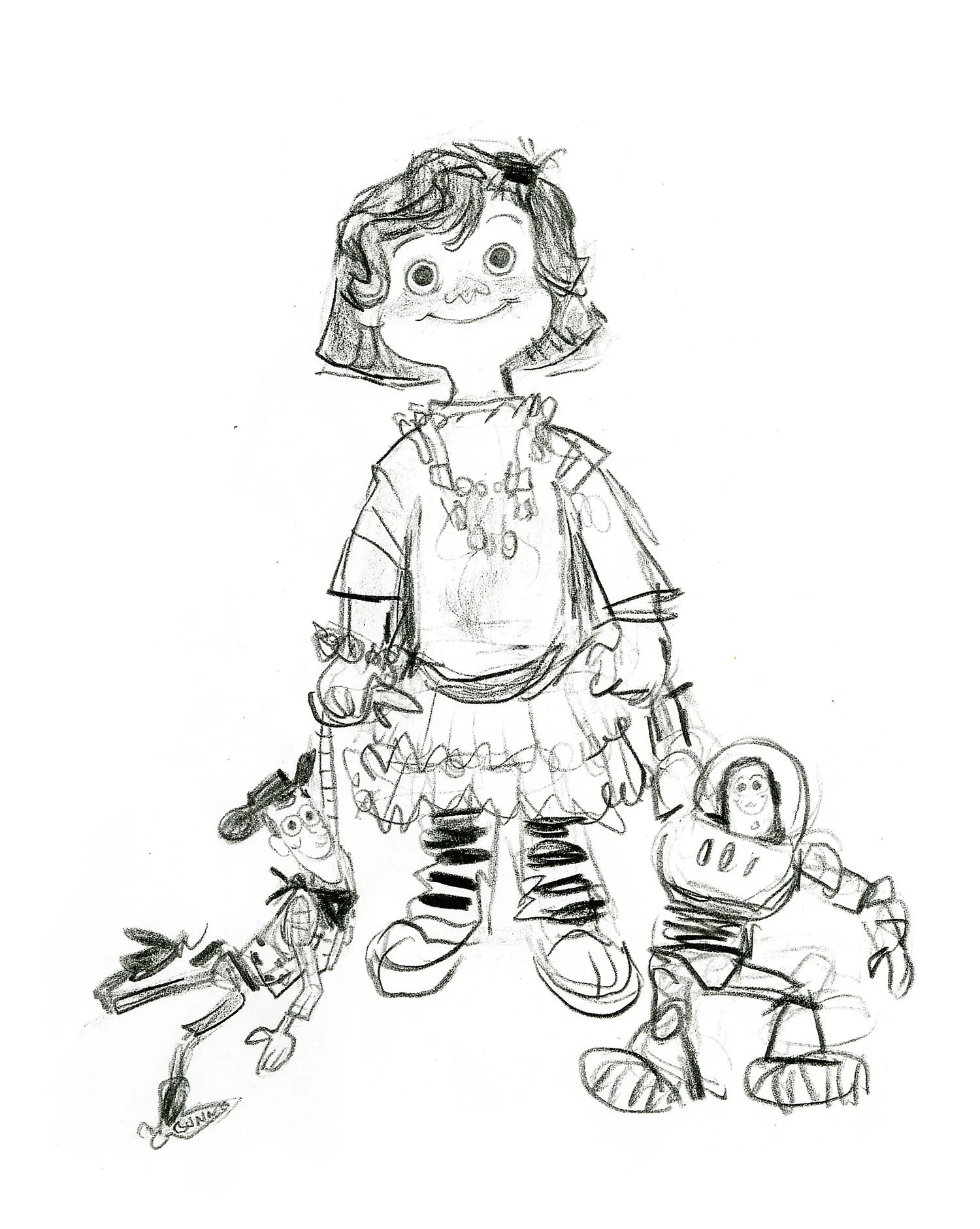 The Andy And Bonnie Coloring Page In 2022 Toy Story Coloring Pages ...