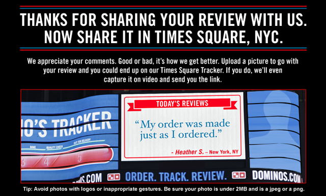 Order dominos track my How To