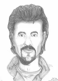 Current police sketch of unknown man