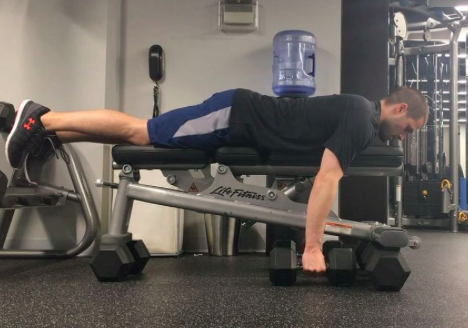 QUICK MACGYVER-STYLE SETUP FOR THE HOTEL WEIGHT ROOM DUMBBELL SEAL ROWS
