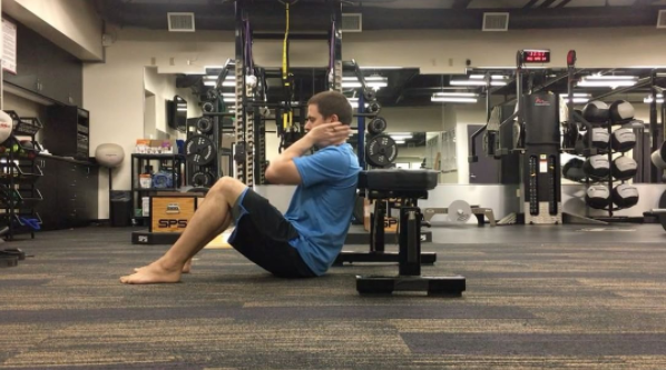 TODAY'S EDGE: STIFF UPPER NECK? TRY THE BENCH T-SPINE EXTENSION
