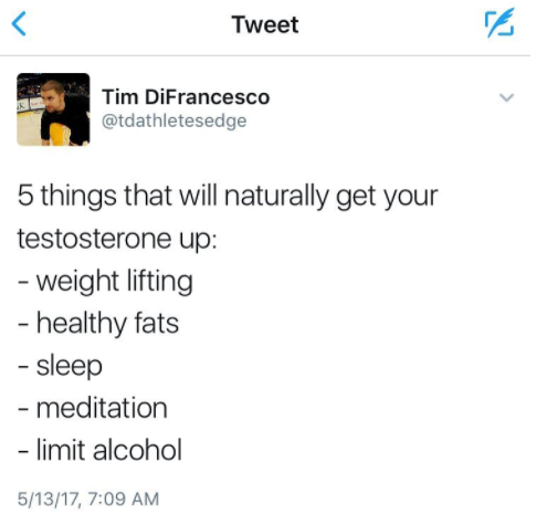 5 WAYS TO NATURALLY BOOST TESTOSTERONE