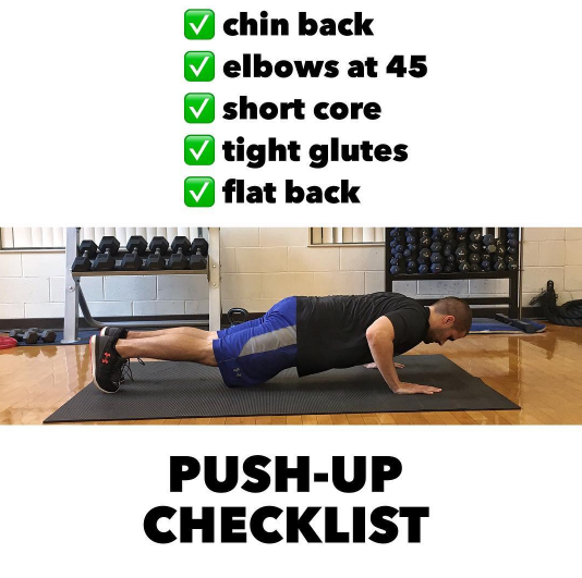 PUSH-UP CHECKLIST