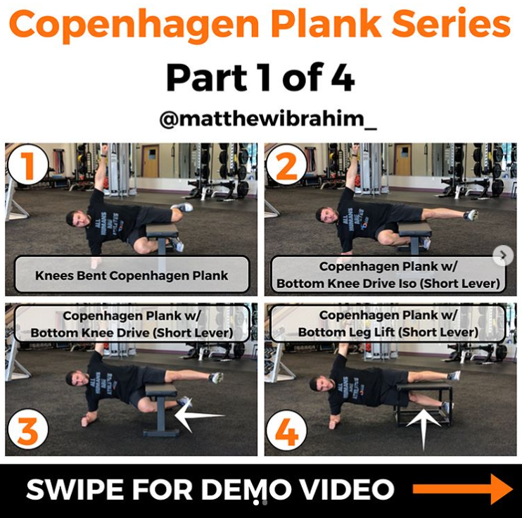 Strengthen Your Groin Muscles with this Copenhagen Plank Series