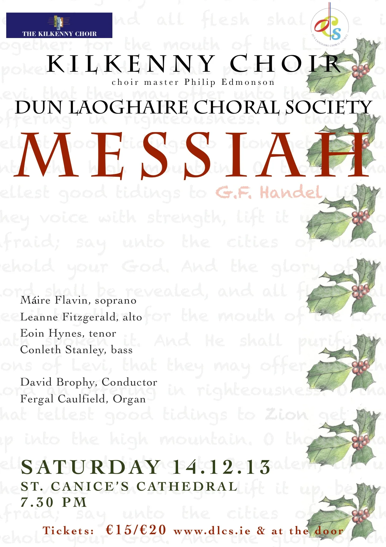 Handel's Messiah in Kilkenny, DLCS and Kilkenny Choir