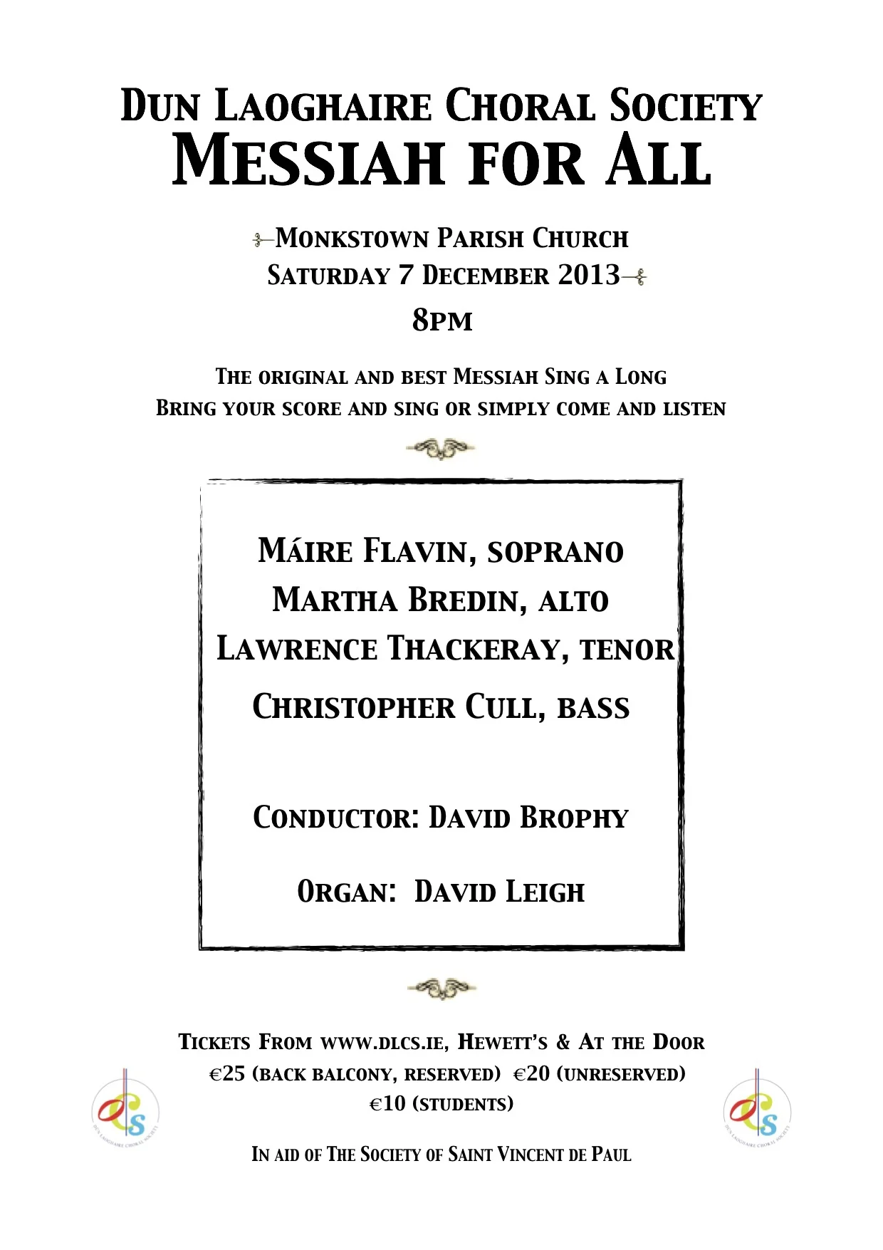 Messiah for All, 7th December 2013