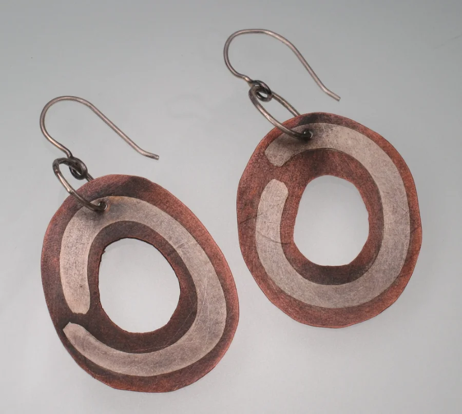 copper and sterling circle series