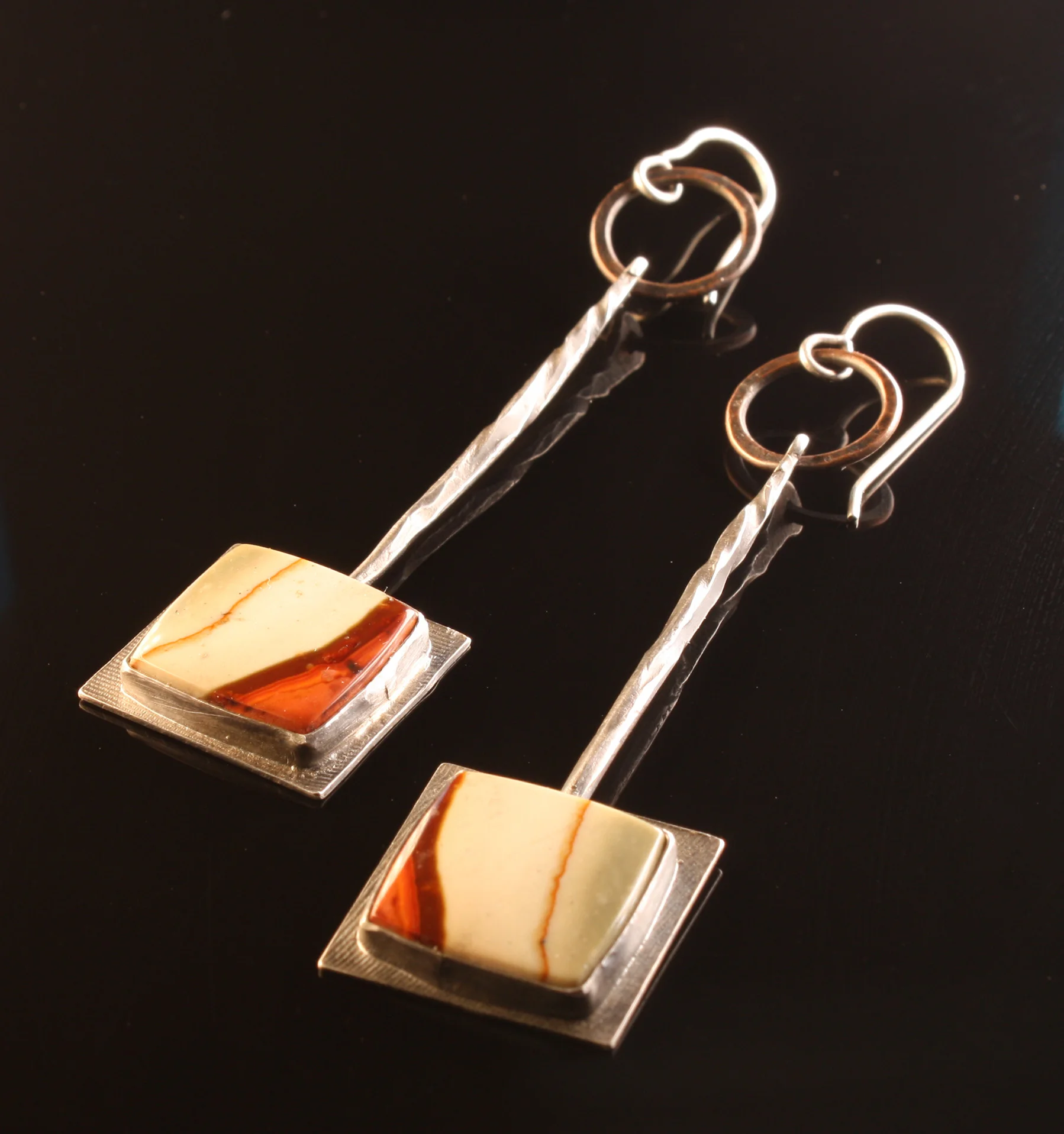 Jasper, sterling silver and copper 