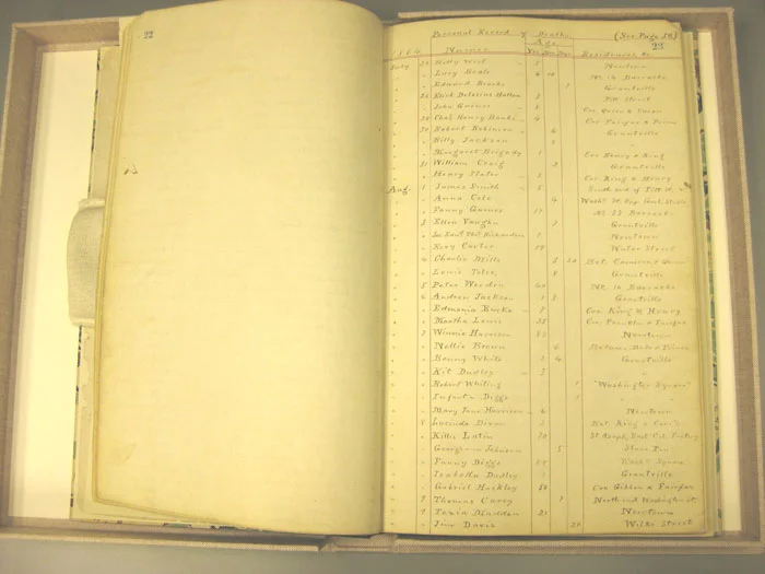 "Gladwin Record": Arlington County (Va.) Book of Records Containing the Marriages and Deaths That Have Occurred Within the Official Jurisdiction of Rev. A. Gladwin. The Library of Virginia.