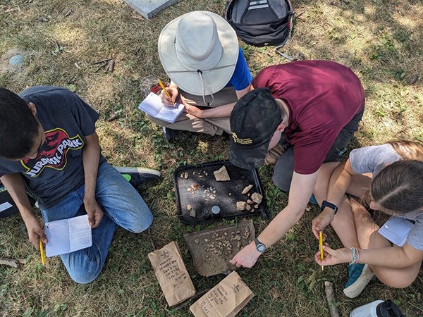 Alexandria Archaeology Summer Camp participants