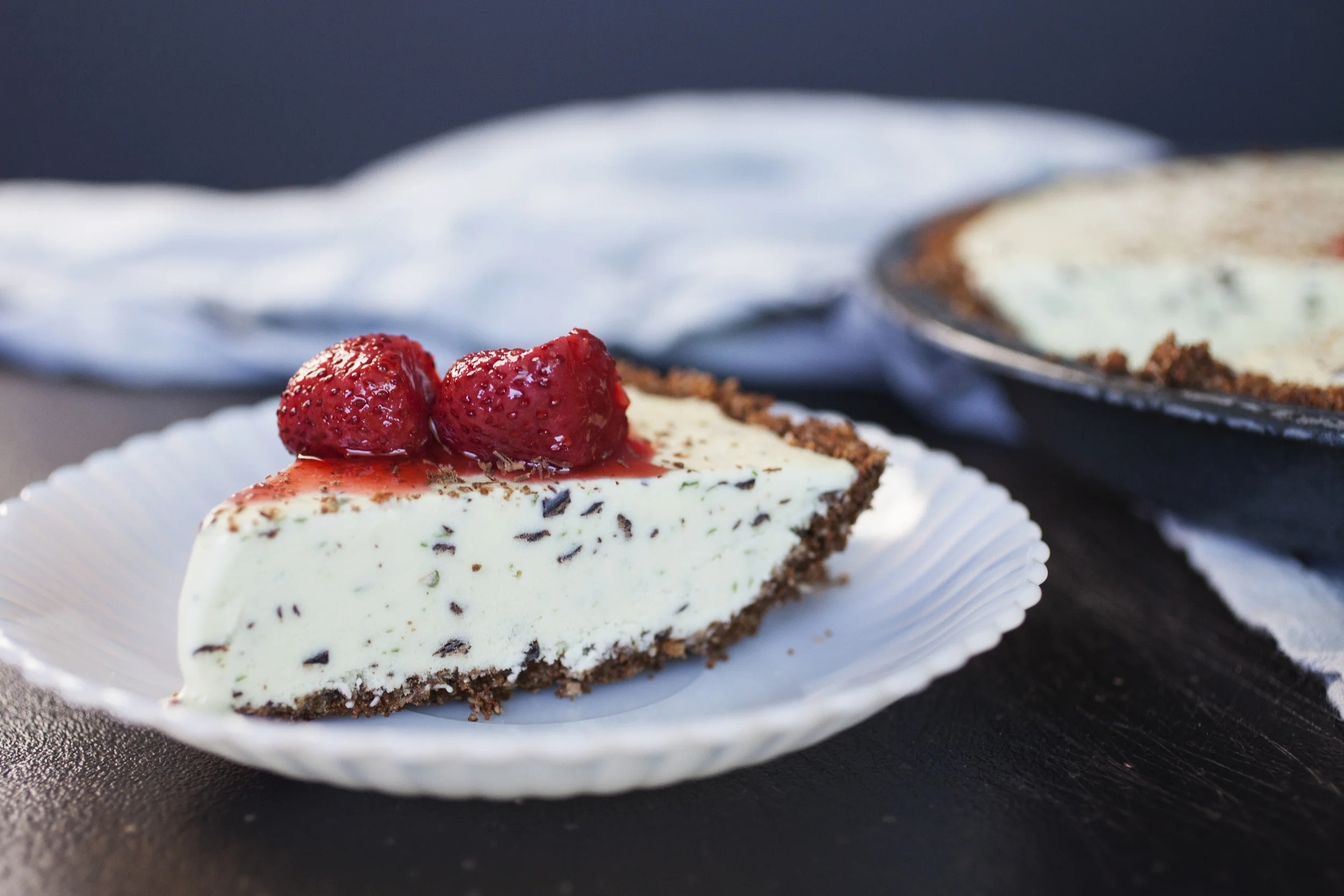 Basil-Chip Ice Cream Pie