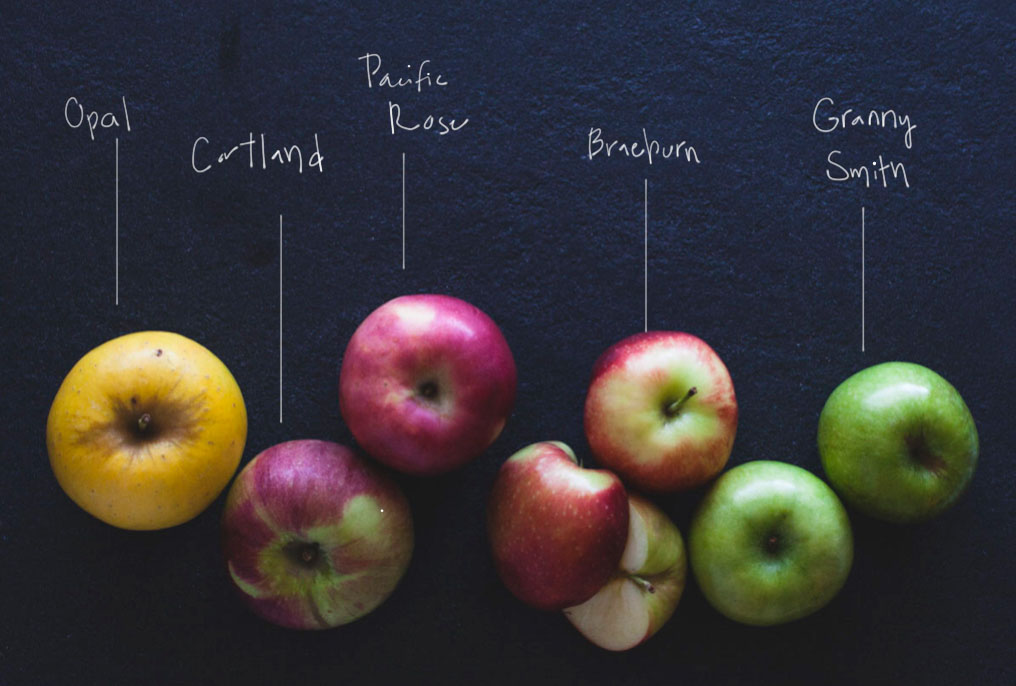 Apple varieties I used in my final pie. 