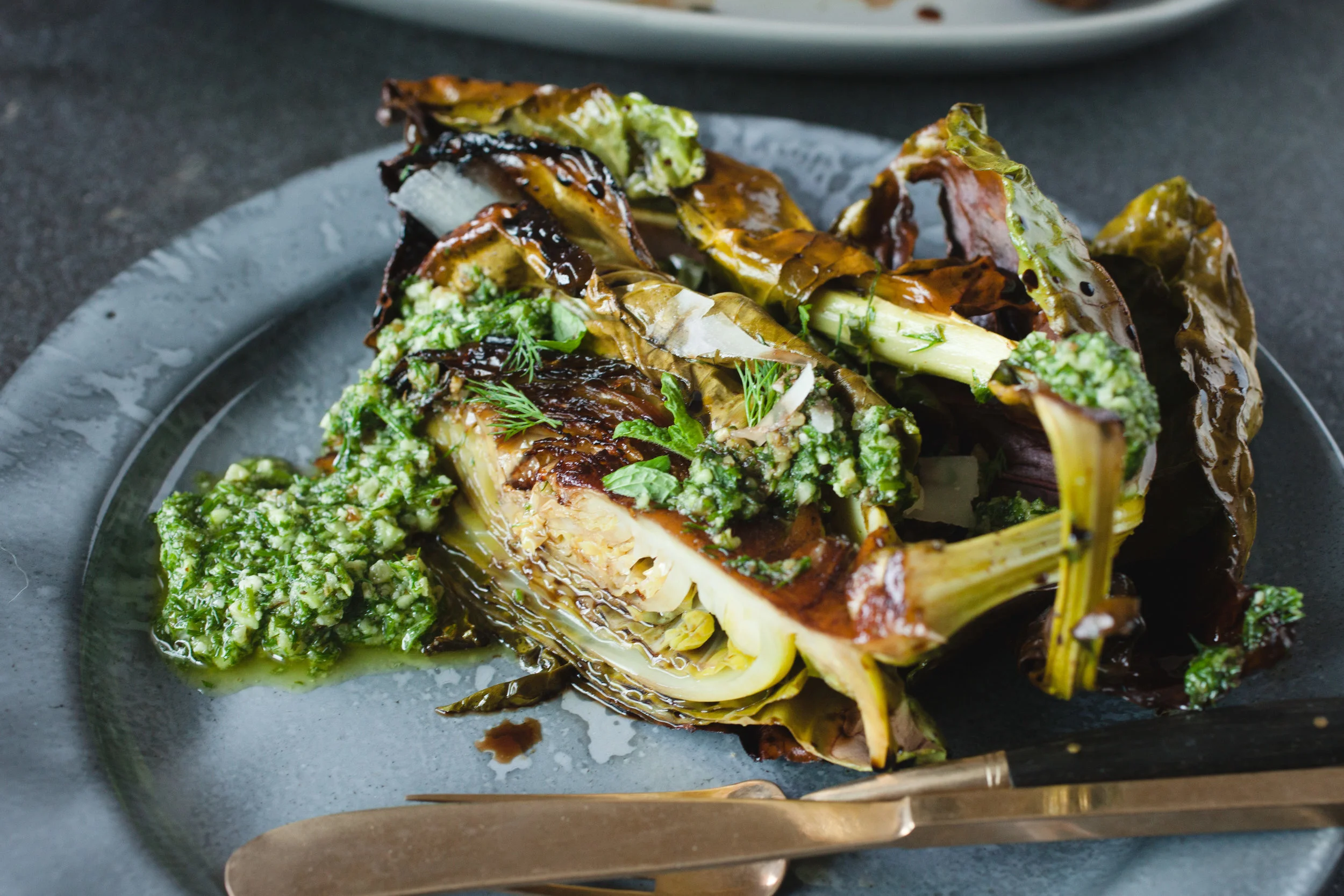 Roasted Brussels Sprout Leaves Recipe