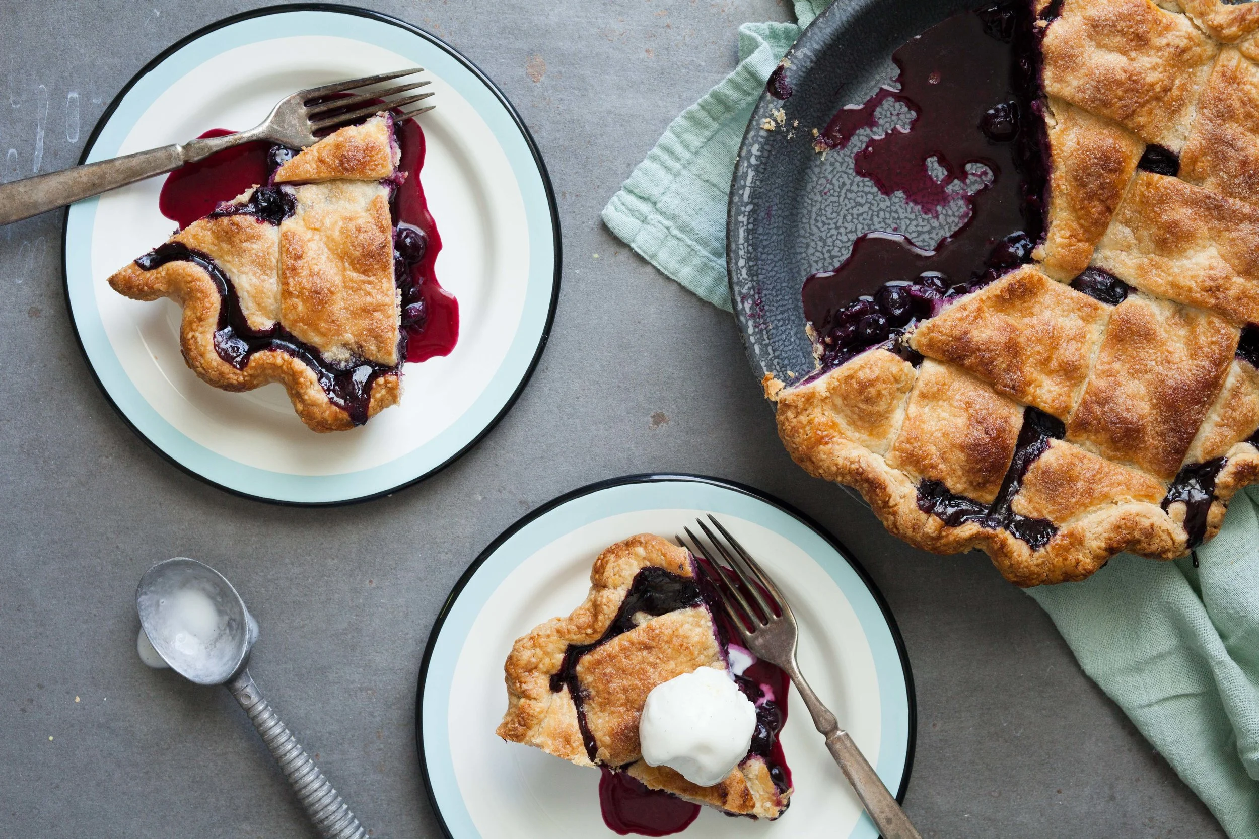 Blueberry Cardamom Pie
