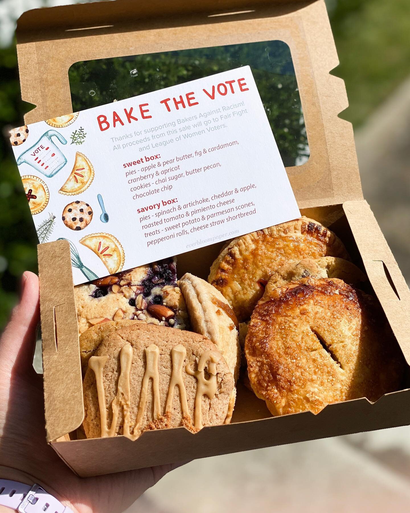 This weekend, a group of friends and talented bakers held another bake sale. With a short 7 days of planning and 4 days of advertising, this small group of kickass women raised over $1,000 selling hand pies, cookies, and pastries. To everyone who sup