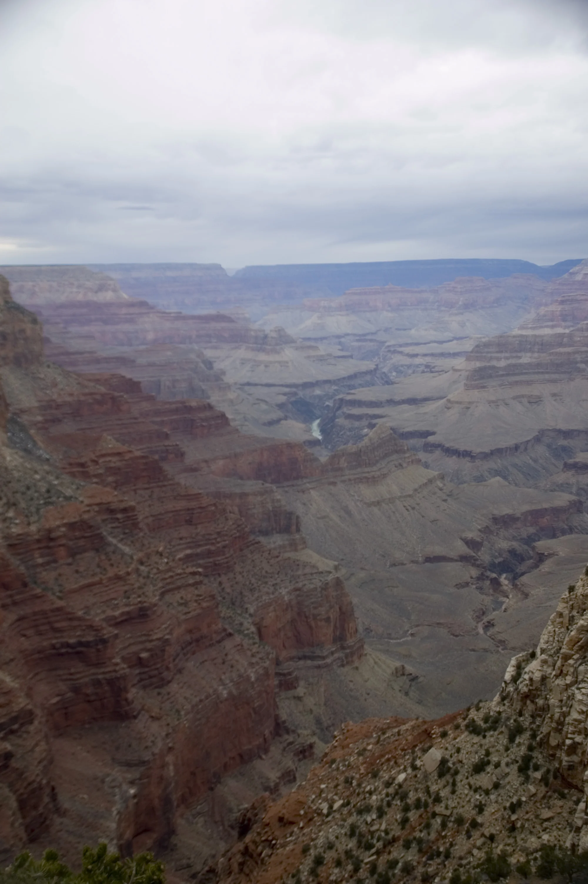 I took this picture in about 5 years ago. It was a chilly February day and there were patches of snow on the ground. I include it not because the photography is awesome but because the Canyon itself is.