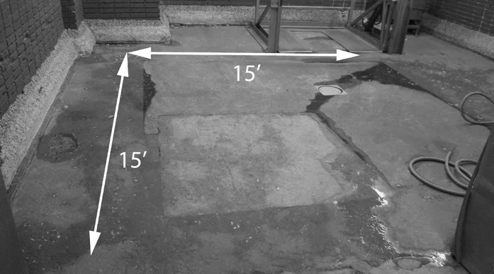 You pick out an area up to 15' x 15' and make it the toughest area you have.
