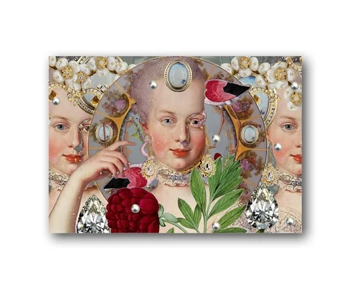 Marie Antoinette Grey Series No. 3 (4.5 X 6.5 in)