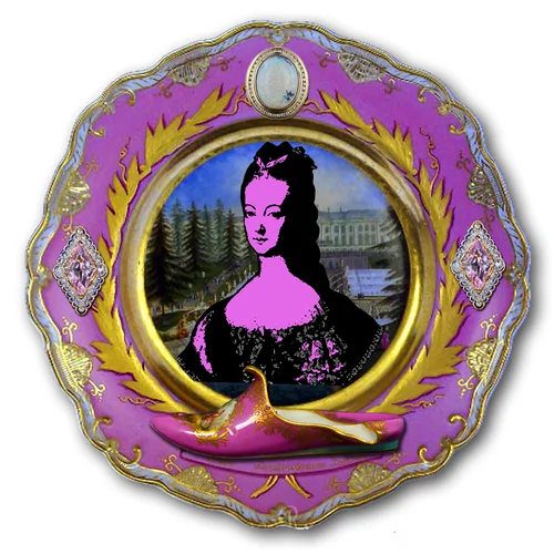 Purple Series Slipper Plate (10 in)