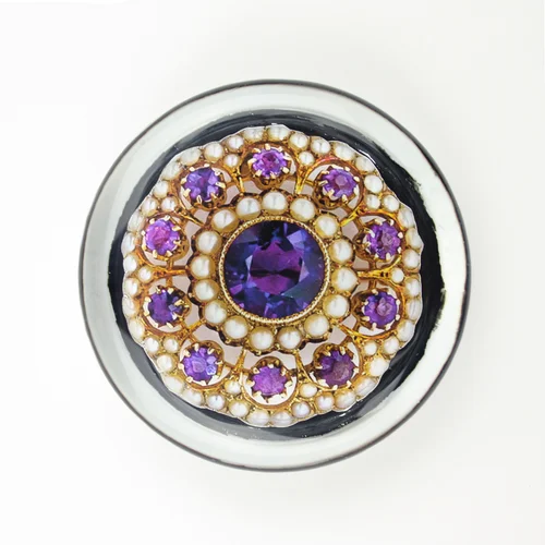 Queen's Jewels 'Amethyst Brooch' Paperweight