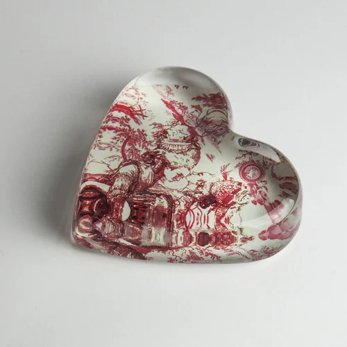 Girls in Love Collection: "Red Toile" Paperweight