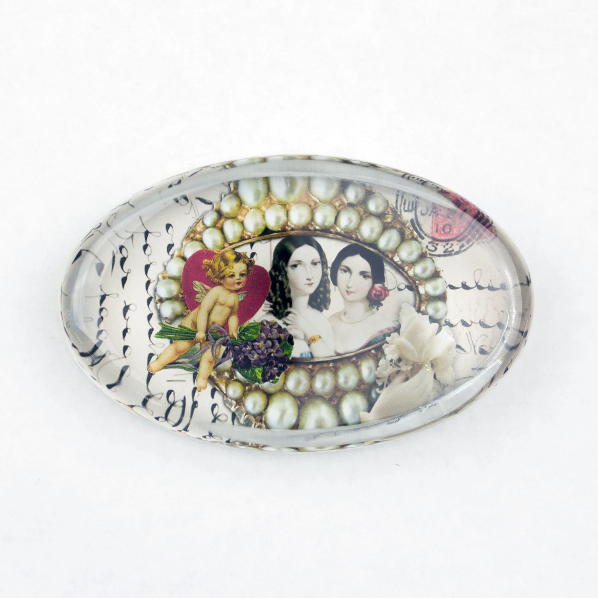 Victorian Girls Paperweight