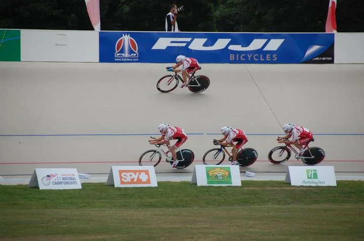 The Young Medalist Team Pursuit squad finished in 3rd place at 2012 Junior Track National Championships behind 2 Garmin squads.