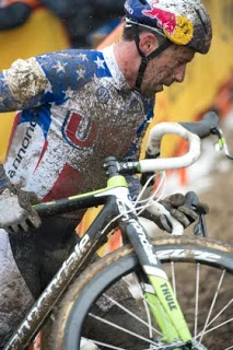 Keep your eye on the ball! Johnson's main season goal was Cyclocross World Championships in early February