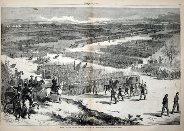 McClellan reviews the Army of the Potomac
