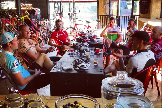 Hanging out at the coffee shop is sometimes the thing we miss most in the off season