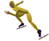 Whereas a speed skater's movements, for example, must be shown in 3D
