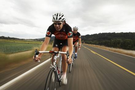 At least one of these riders is not riding endurance