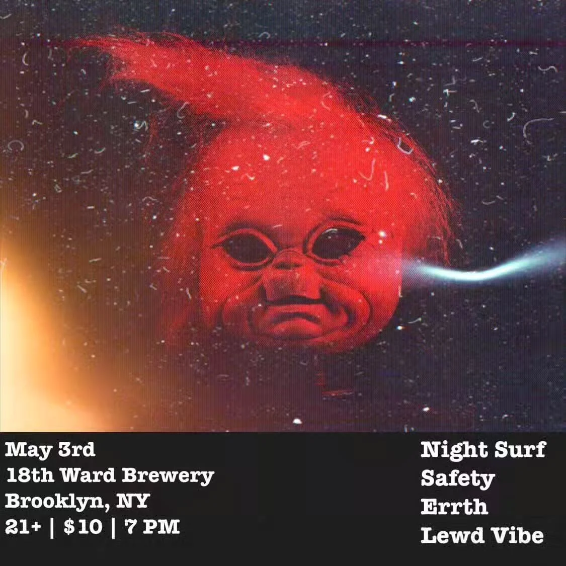 YO NEW YORK IN THE HOUSE! Can't wait to be back in the city on May 3 with @errthisaband @nightsurfnyc and @lewdvibeny at @18thwardbrewing. Mark your calendar, and we'll see you there!

#brooklyn #newyork #inthehouse