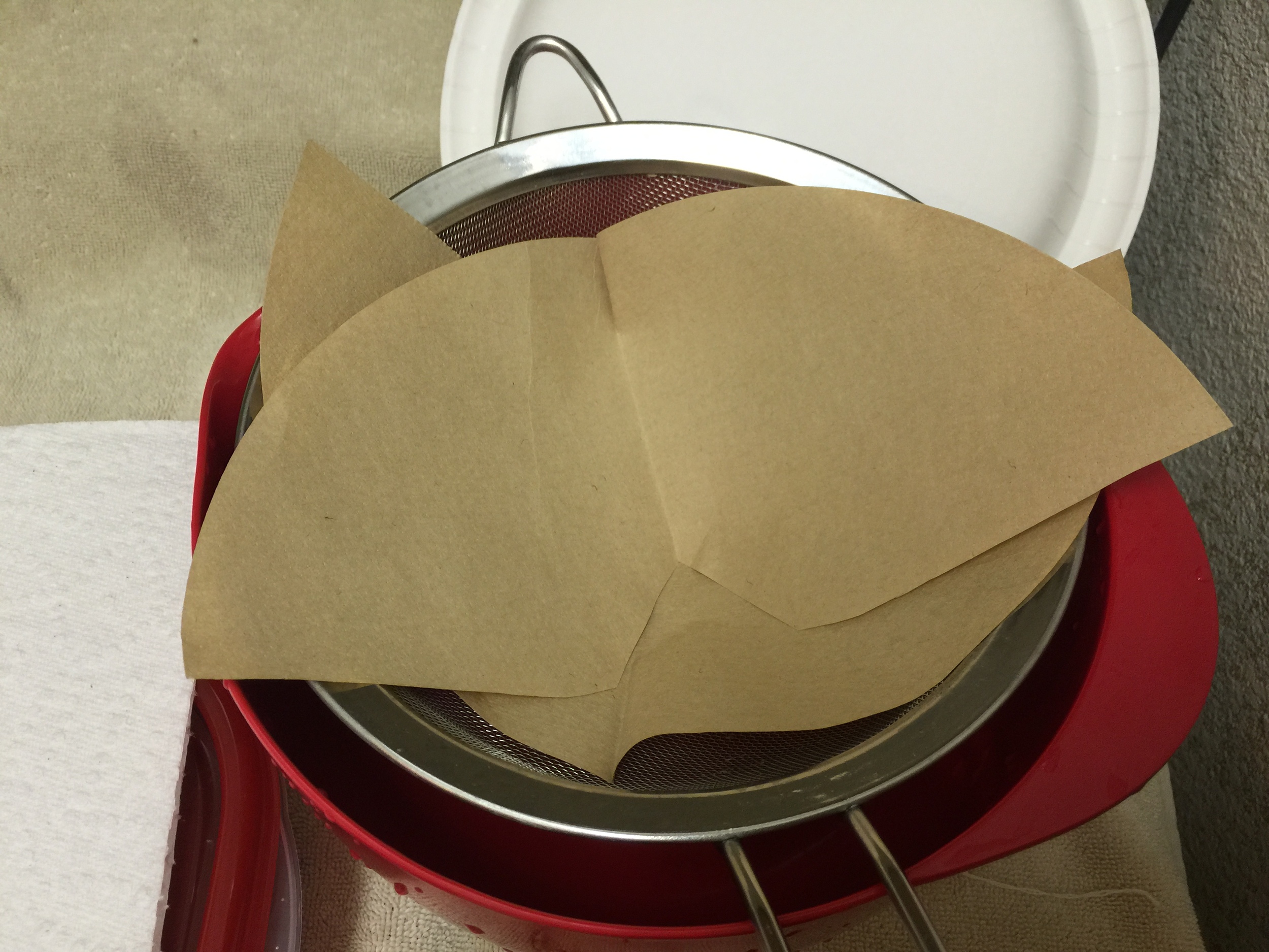 Prep the strainer