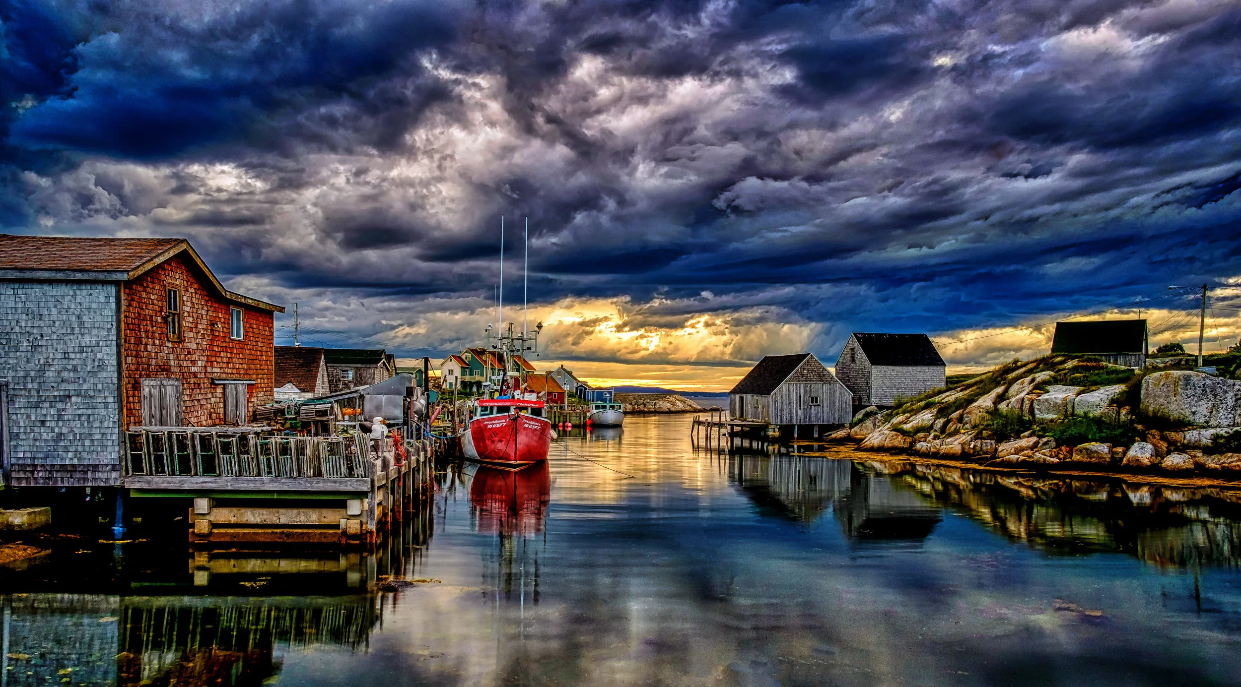The finished image for my Peggy's Cove image