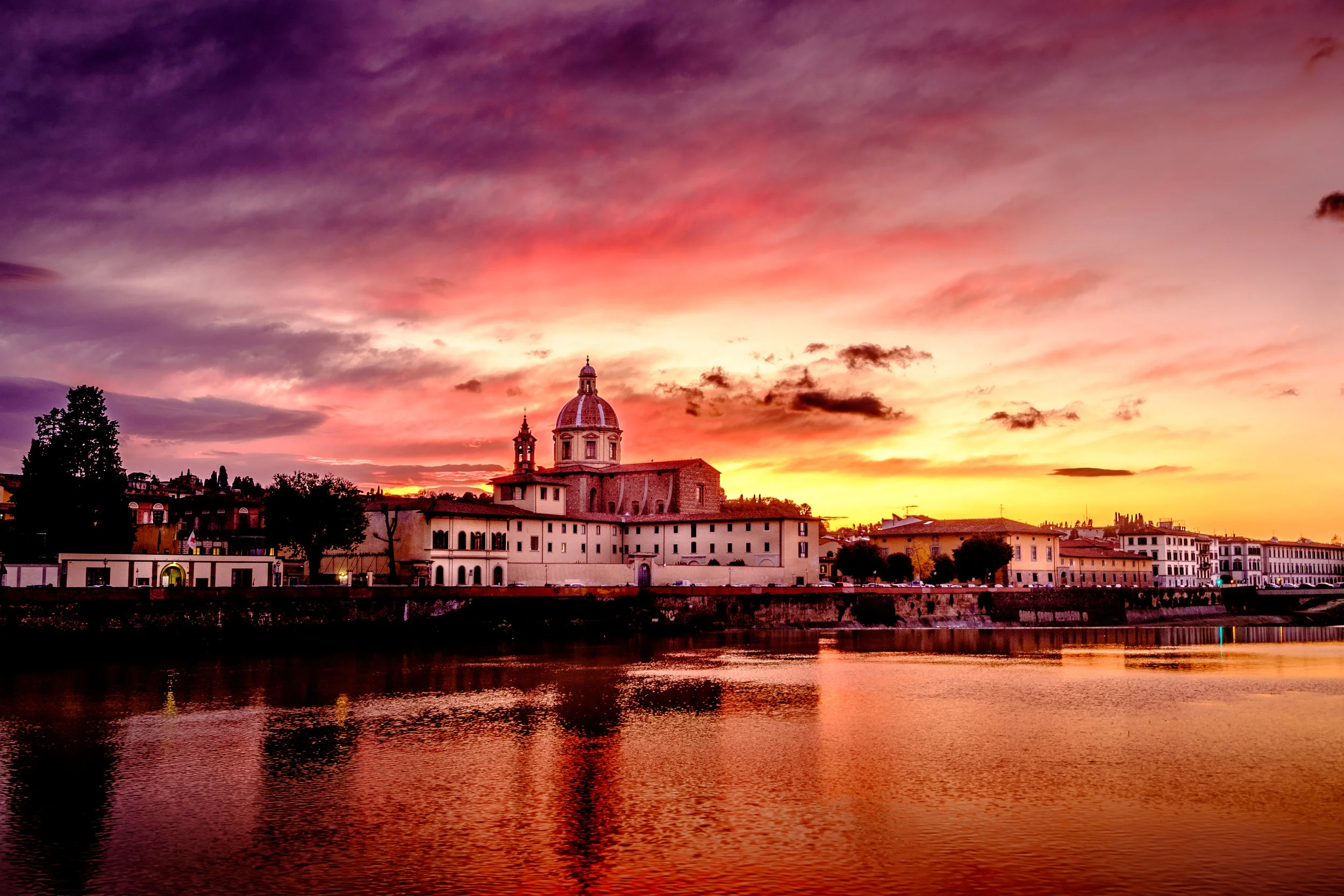I made this version of the image in LIghtroom fairly quickly while travelling in Florence.