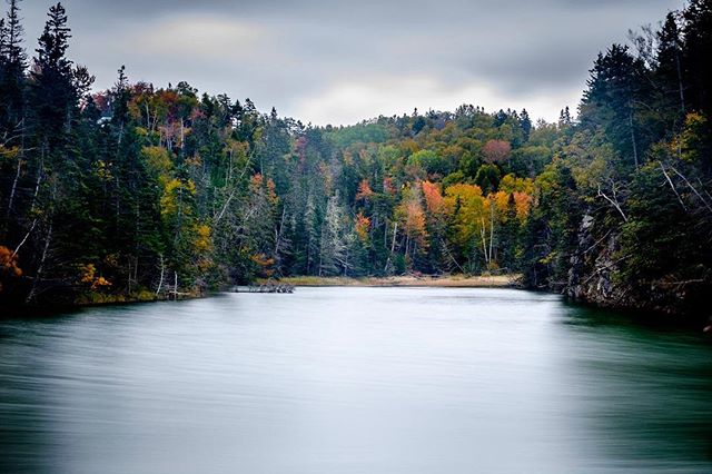 Fall colour at Halls Harbour, Nova Scotia. #hallsharbour #novascotia #longexposure #fall #autumn #fujifilm #fujifilmxt1