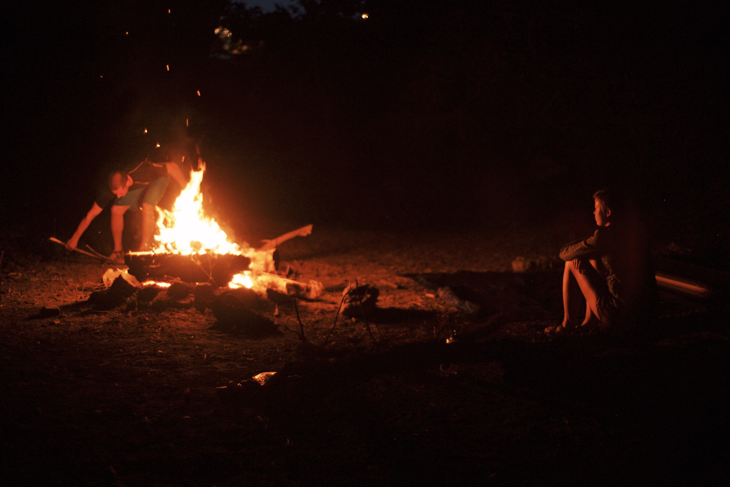 Charles Stoking the Fire Under the Bridge