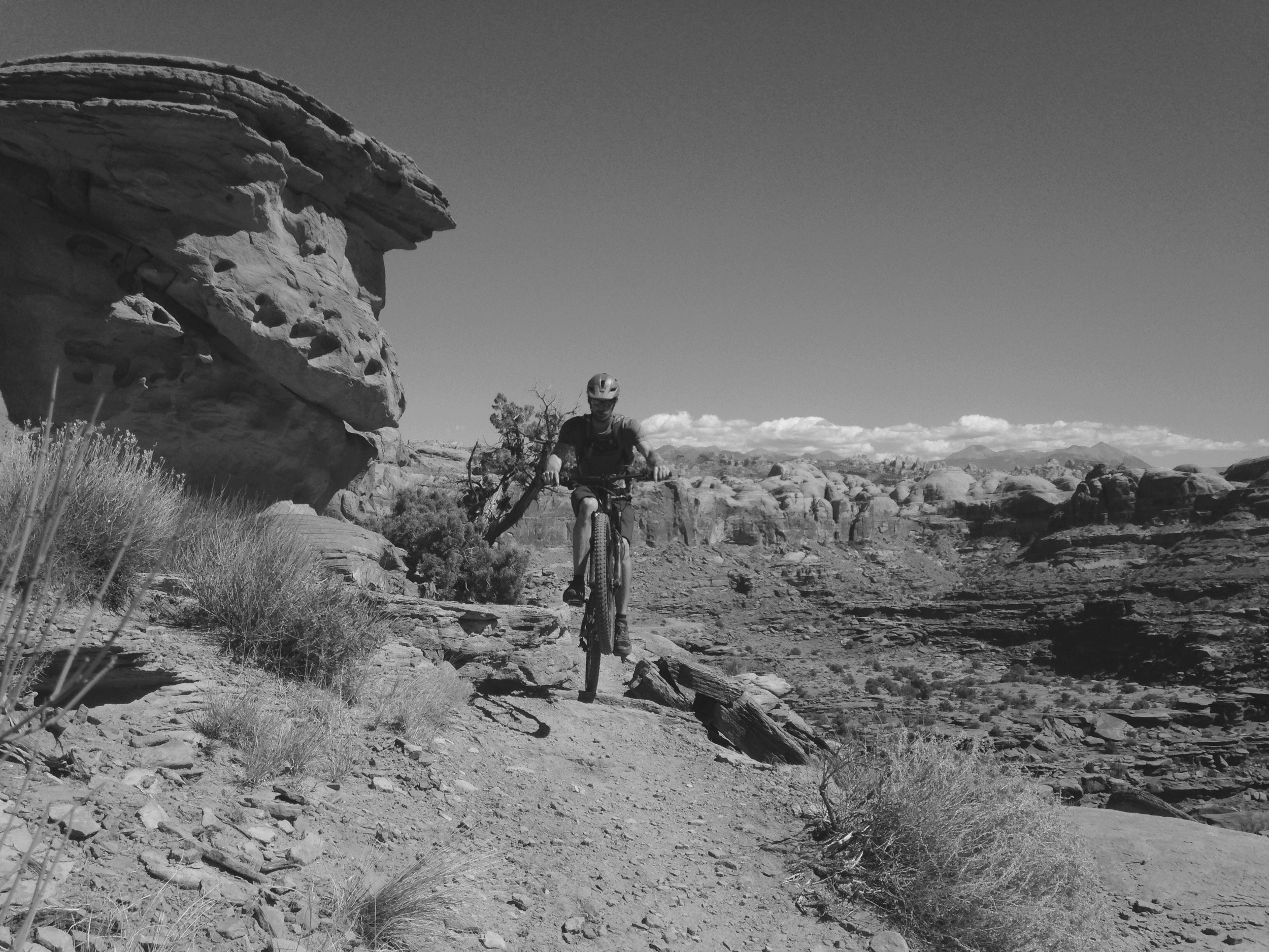  From Burro Pass you work your way to Hazard County. This is definitely the most exciting part. It starts in a campground and you quickly build speed into a brambly, smooth bobsled trail full of blind twists and turns. At this point I was leading, fo