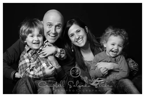 family portrait by family photographers at Campbell Salgado Studio