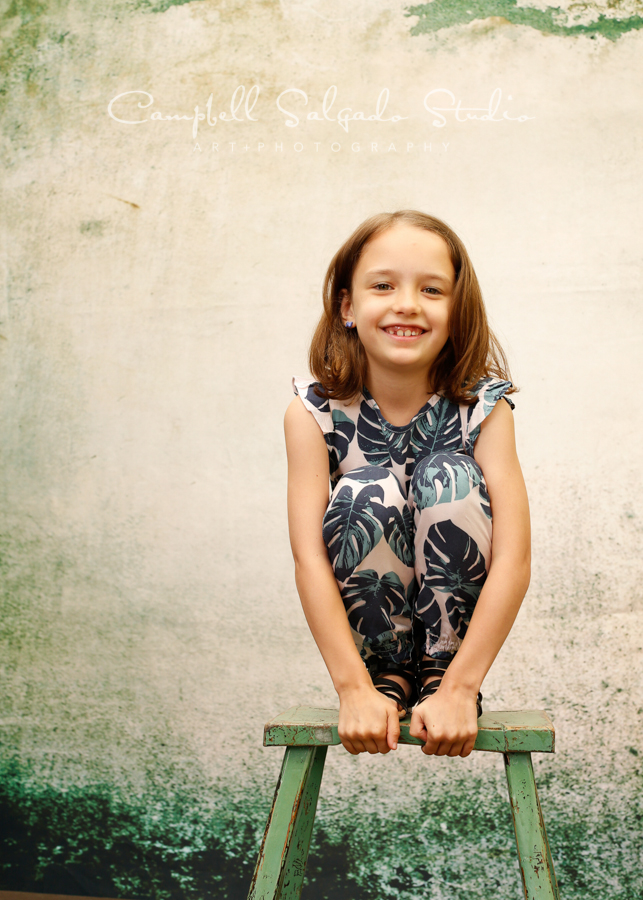  Portrait of child on abandoned concrete background&nbsp;by child photographers at Campbell Salgado Studio, Portland, Oregon. 