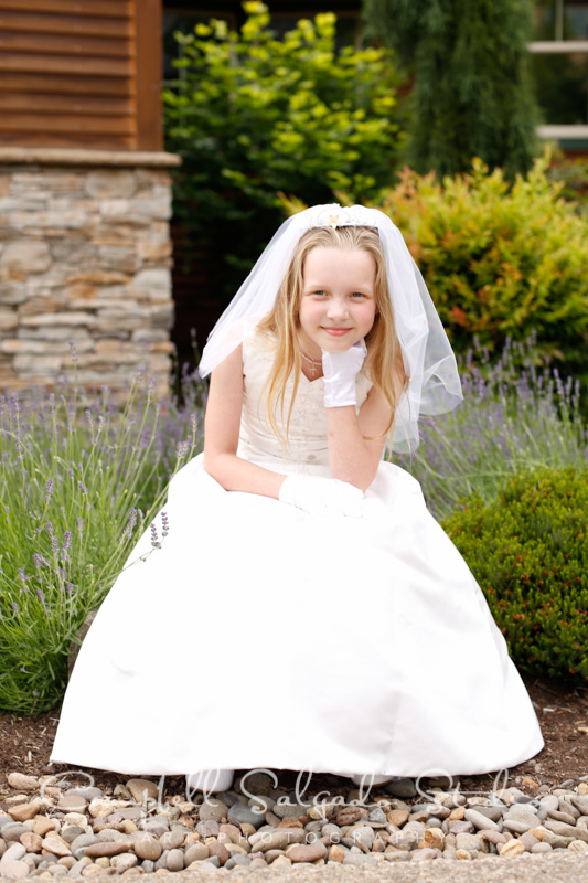  First Communion Photos on location by Campbell Salgado Studio in Portland, Oregon. 