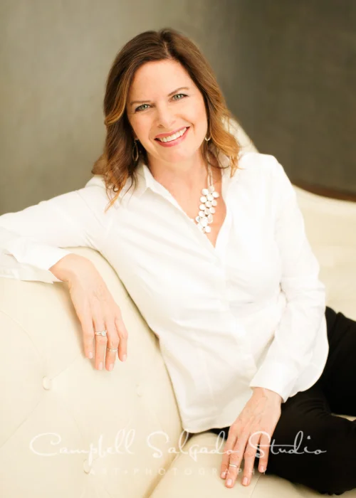 Individual commercial portrait photography of Angela Covey by Campbell Salgado Studio in Portland, Oregon.