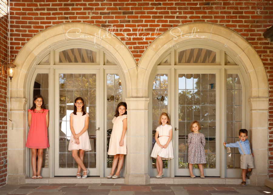  Portrait of children at vignettes session by family photographers at Campbell Salgado Studio in Portland, Oregon. 