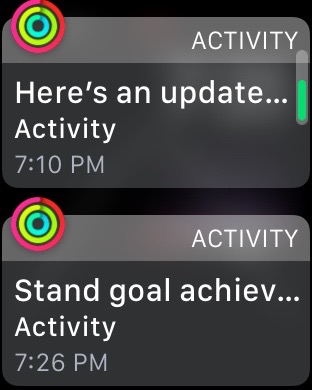 After swiping down form the top of he screen you can see unacknowledged notifications.