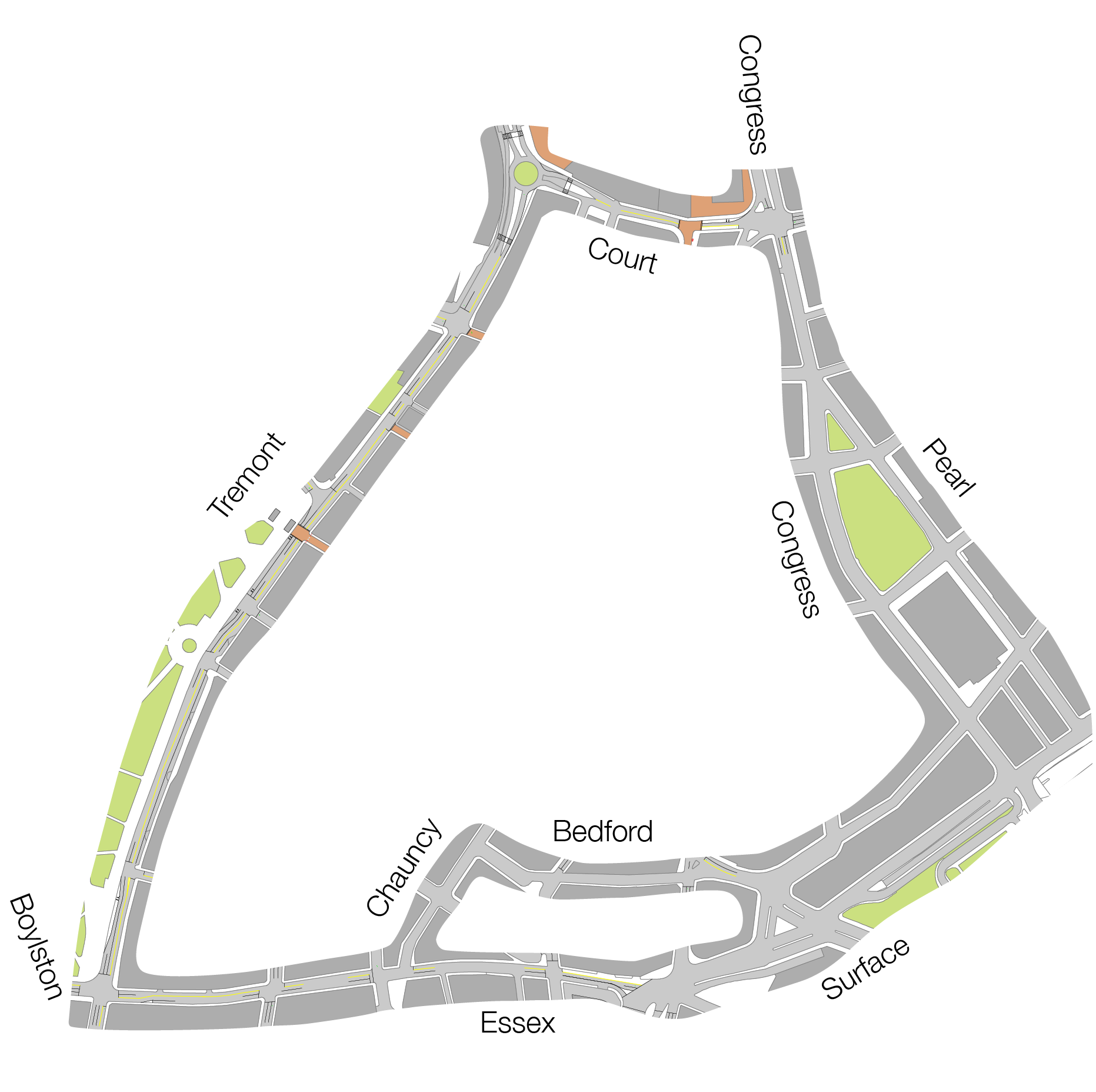 Ring Road around the Downtown Pedestrian Zone