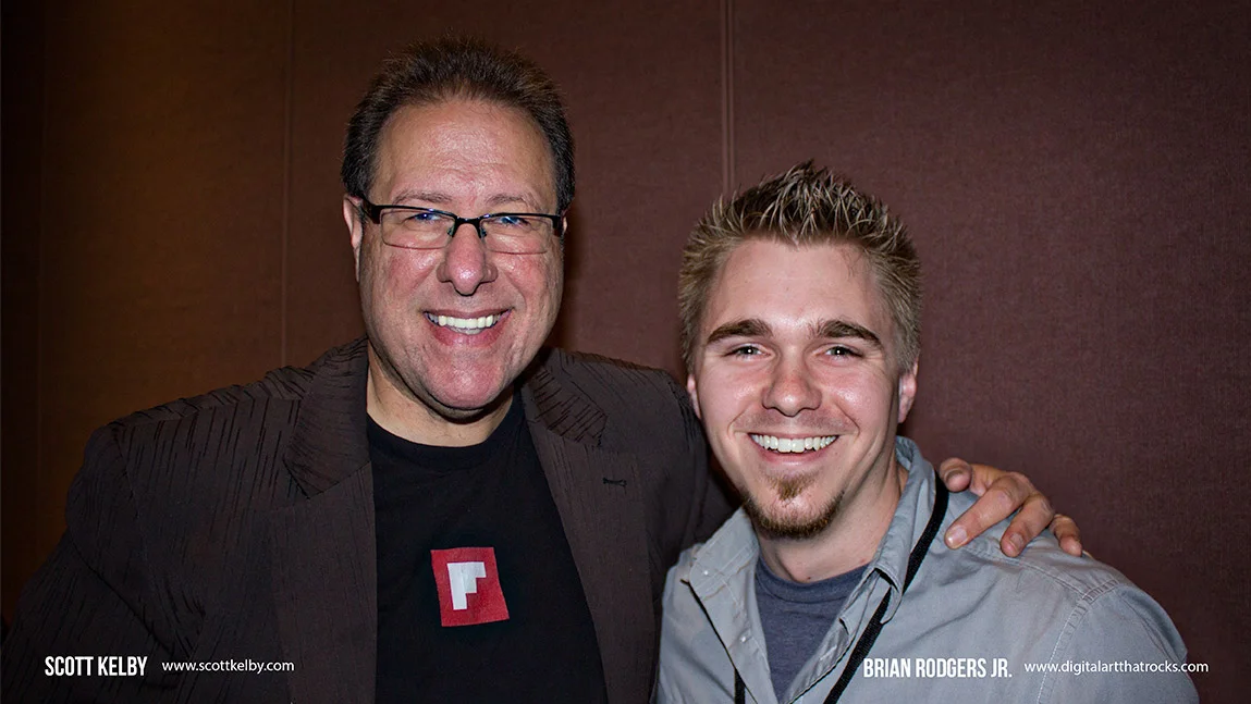 Brian Rodgers Jr. and Scott Kelby at his "Shoot Like a Pro Seminar" - Chicago 2013