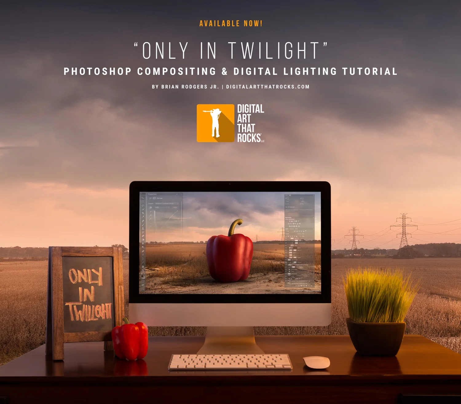 "Only In Twilight" Photoshop Compositing & Digital Lighting Tutorial Available Now | Digital Art That Rocks 