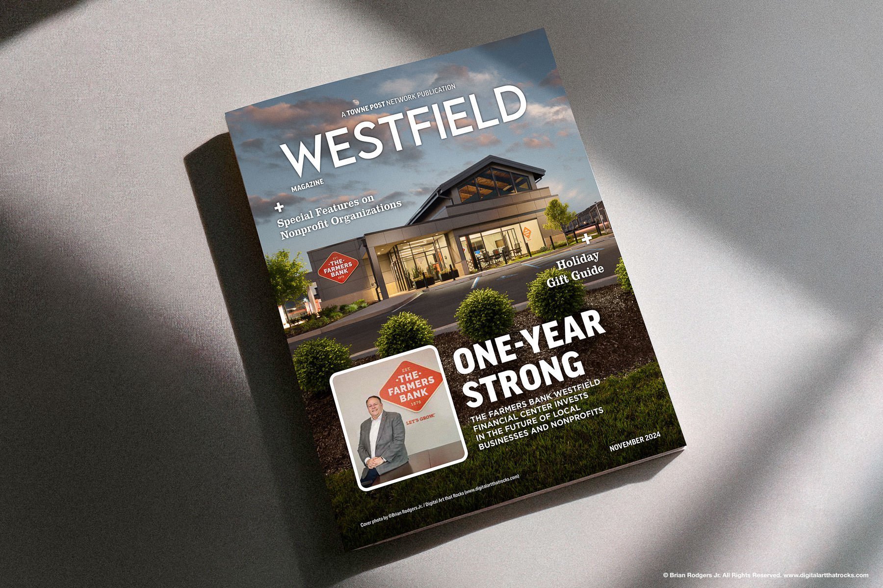 Indiana business magazine cover featuring architectural photography by commercial photographer Brian Rodgers Jr.